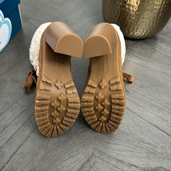 BCBGeneration Women Medium Palli Lace Up Ankle Boots, Brown/Ivory - Picture 5 of 8